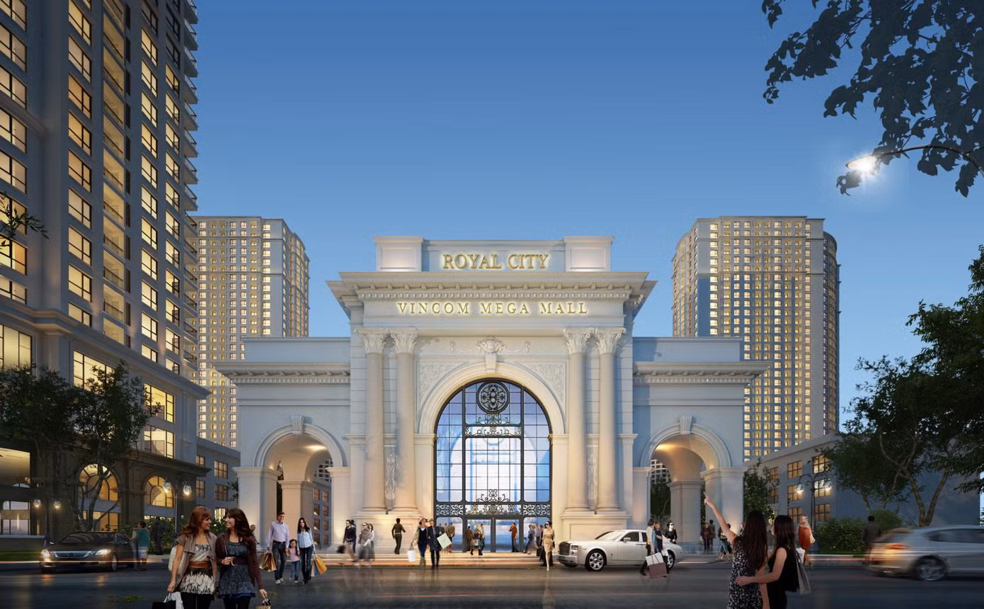 Cổng vào khu đô thị Royal City