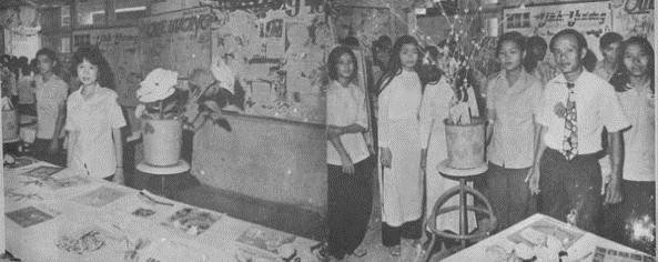 Hệ thống giáo dục trung học gồm: trung học đệ nhất cấp Trong ảnh: Trường Trung học Cộng đồng Quận 8 năm 1972- 1973