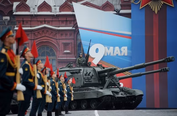 14.000 binh lính và hàng trăm tên lửa, xe tăng tham gia duyệt binh sáng nay tại thủ đô Moscow, Nga. Ảnh: Getty Images