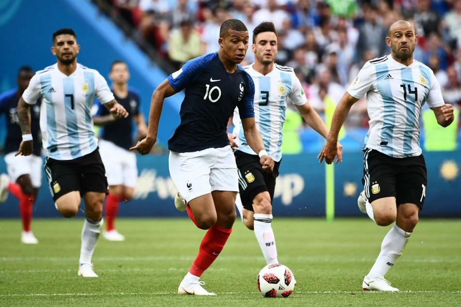 Mbappe lập cú đúp loại Argentina cách đây 4 năm. Mbappe lập cú đúp loại Argentina cách đây 4 năm.