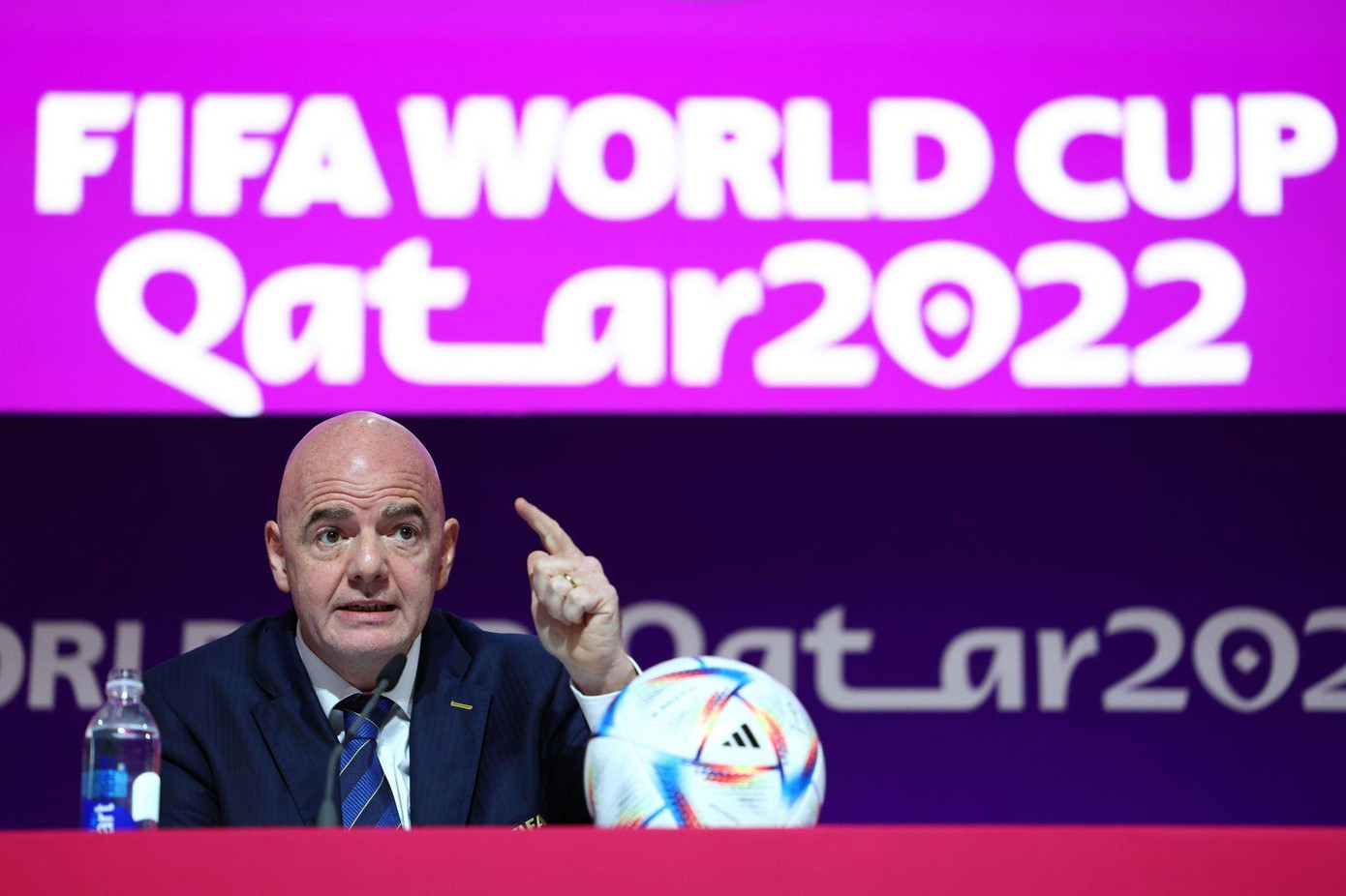 Gianni Infantino trong bài phát biểu trước thềm World Cup 2022