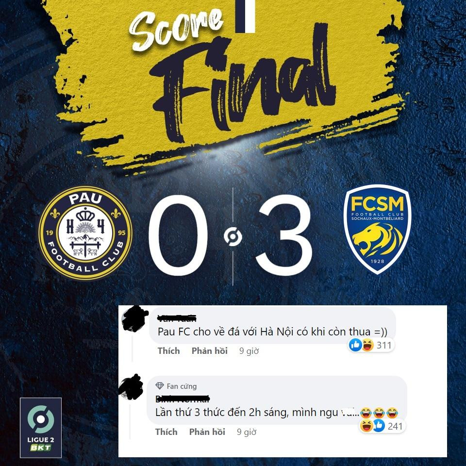 Người hâm mộ Việt Nam chỉ trích Pau FC.
