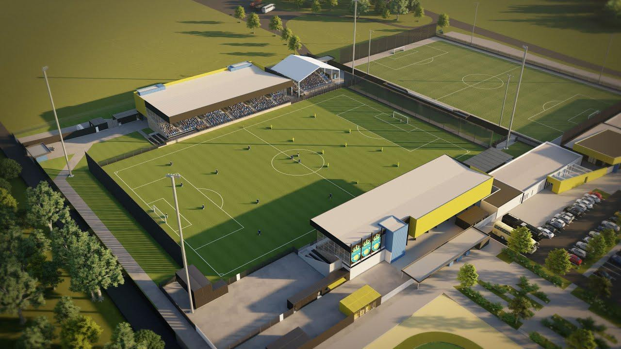 Phối cảnh thiết kế sân vận động của Pau FC.