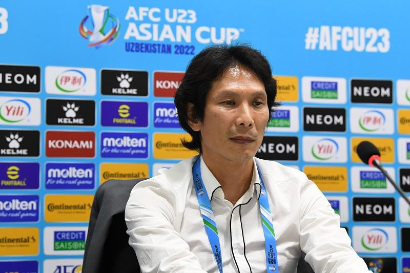 HLV Gong Oh-hyun tiếc nuối vì không thắng U23 Hàn Quốc. Ảnh: AFC HLV Gong Oh-hyun tiếc nuối vì không thắng U23 Hàn Quốc. Ảnh: AFC