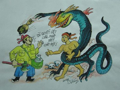 Một tác phẩm của họa sĩ Hoàng Dzự