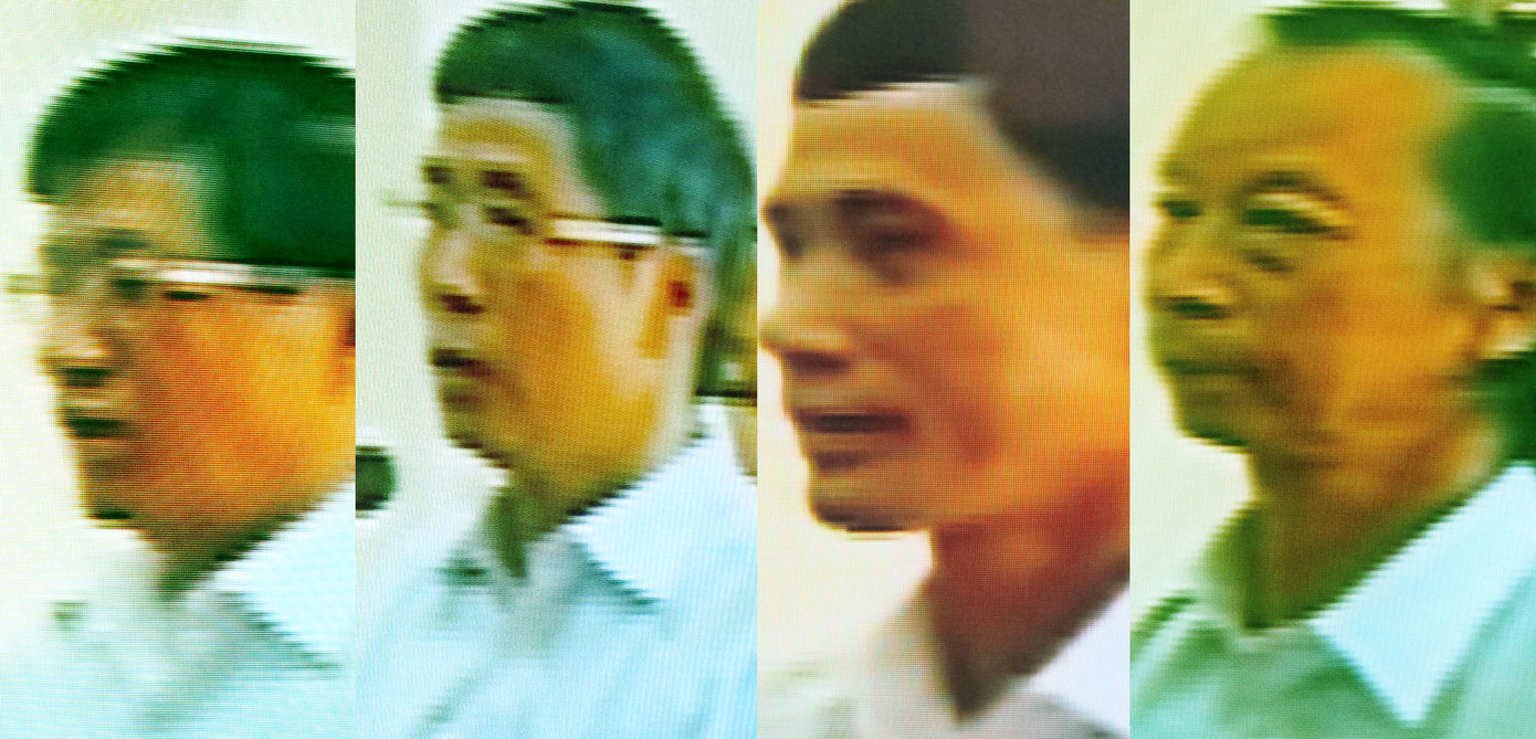 Các bị cáo Lê Văn Hiền, Nguyễn Văn Khanh, Lê Thanh Liêm và Phạm Xuân Hoa trong phiên phúc thẩm sáng nay (1/8). Các bị cáo Lê Văn Hiền, Nguyễn Văn Khanh, Lê Thanh Liêm và Phạm Xuân Hoa trong phiên phúc thẩm sáng nay (1/8)