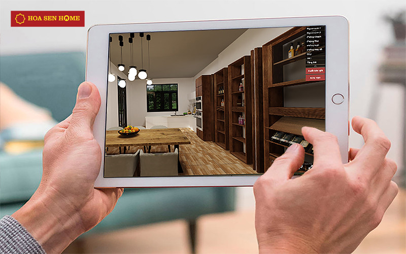 Ứng dụng Hoa Sen Home 3D giúp khách hàng có những trải nghiệm sống động chỉ với vài thao tác đơn giản. Ứng dụng Hoa Sen Home 3D giúp khách hàng có những trải nghiệm sống động chỉ với vài thao tác đơn giản.