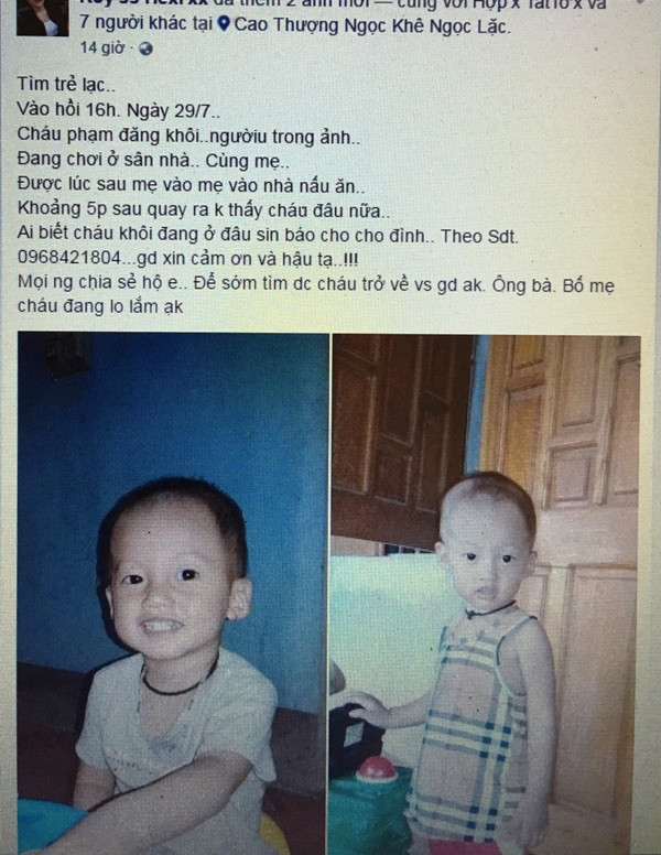 Tổ chức tìm kiếm bé trai 27 tháng tuổi mất tích tại nhà ảnh 1