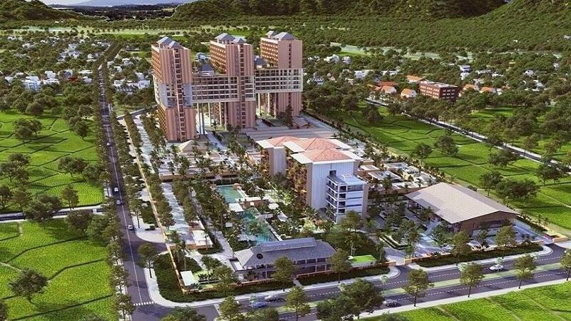 Phối cảnh dự án Apec Mandala Sky Villas Kim Bôi.