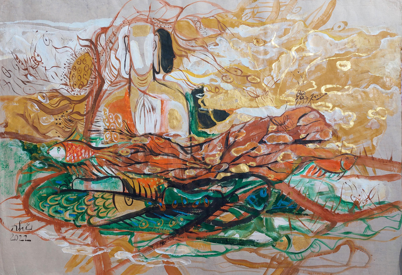 Trăng Thoát Khỏi Mây. Họa sĩ Bình Nhi