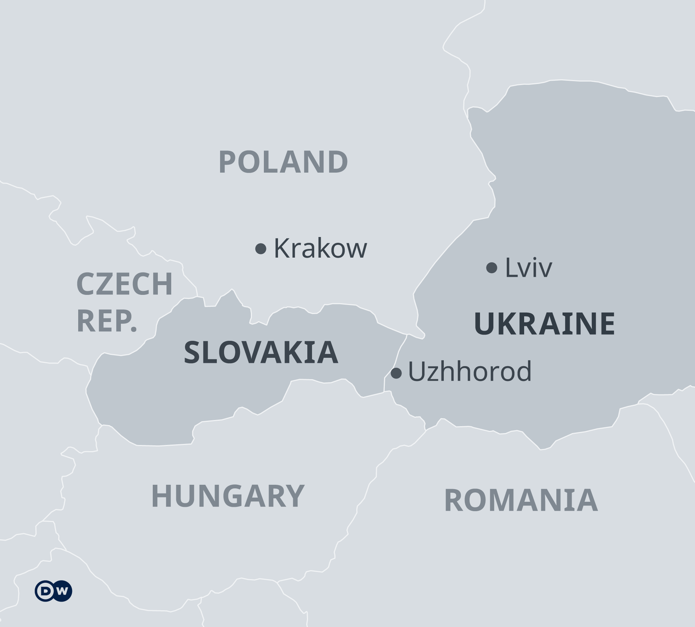 Slovakia giáp Ukraine. Ảnh: DW Slovakia giáp Ukraine. Ảnh: DW