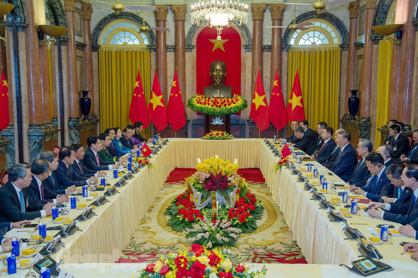 Toàn cảnh cuộc hội đàm. Ảnh: Nhật Minh Toàn cảnh cuộc hội đàm. Ảnh: Nhật Minh