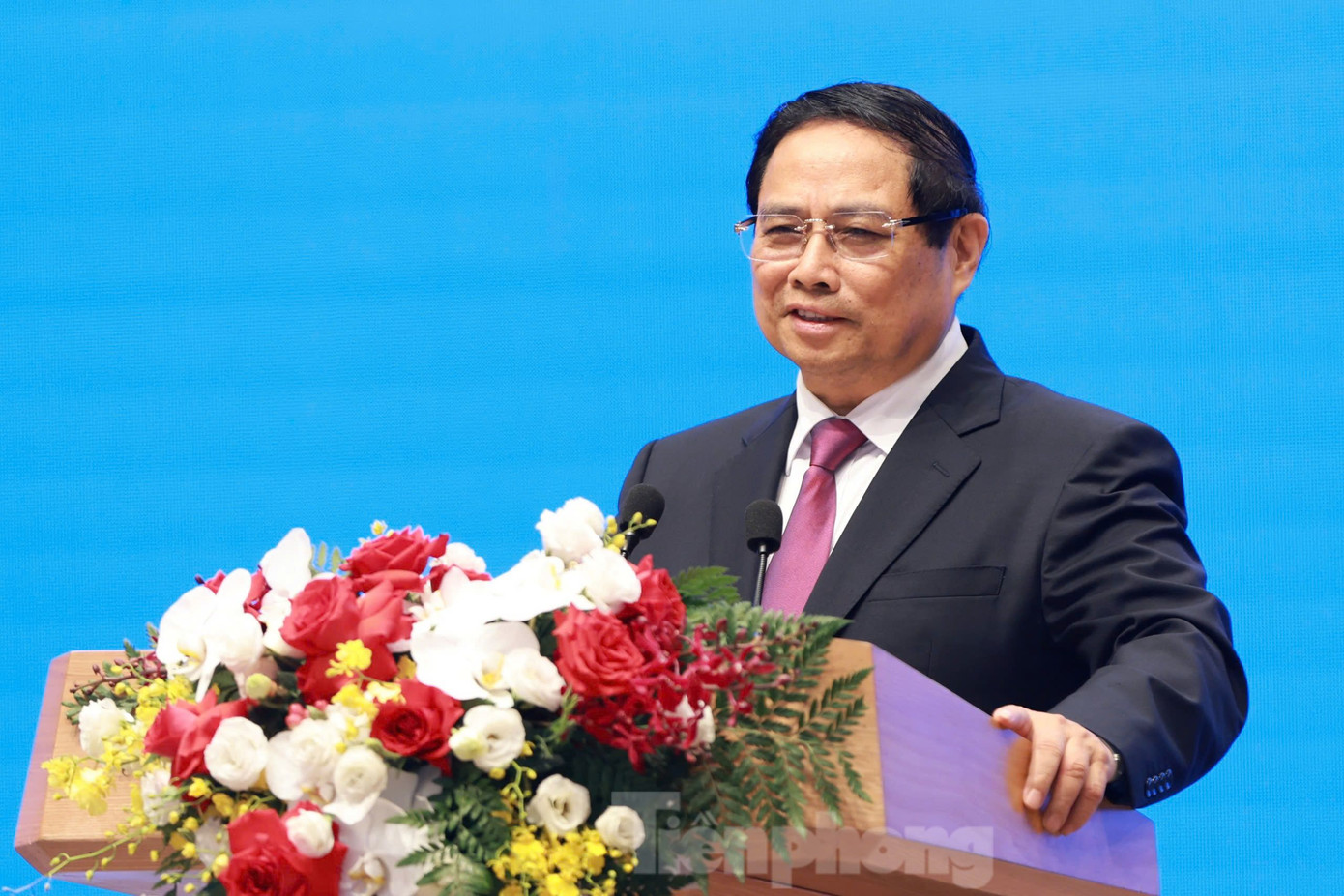 Thủ tướng Phạm Minh Chính phát biểu tại cuộc họp báo chung. Ảnh: Như Ý Thủ tướng Phạm Minh Chính phát biểu tại cuộc họp báo chung. Ảnh: Như Ý