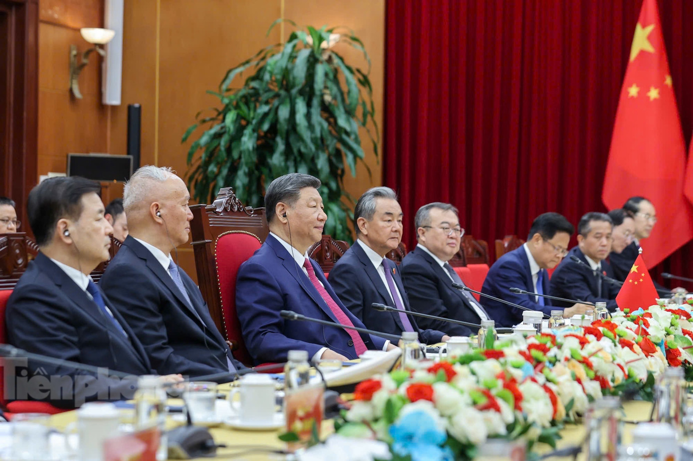 Tổng Bí thư, Chủ tịch nước Trung Quốc Tập Cận Bình trong cuộc hội kiến. Ảnh: Như Ý