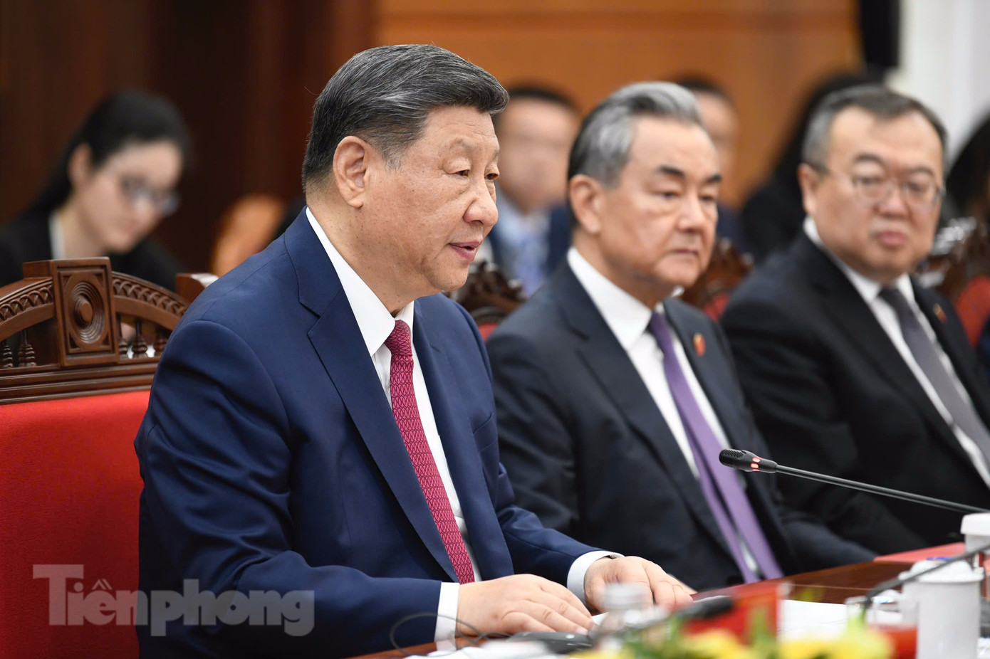 Tổng Bí thư, Chủ tịch nước Trung Quốc Tập Cận Bình trong cuộc hội đàm. Ảnh: Như Ý Tổng Bí thư, Chủ tịch nước Trung Quốc Tập Cận Bình trong cuộc hội đàm. Ảnh: Như Ý