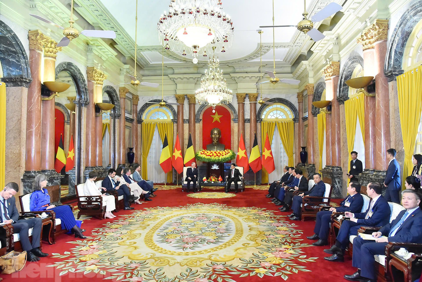 Cuộc hội kiến ngày 1/4. (Ảnh: Như Ý)