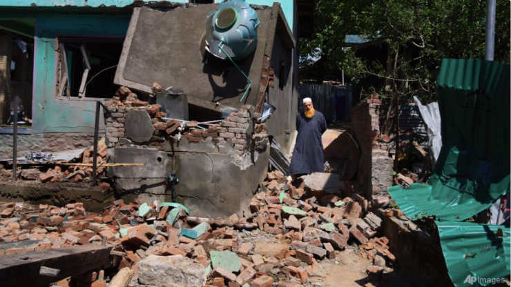 Nhà của một nghi phạm vụ tấn công bị chính quyền phá nát. (Ảnh: AP) Nhà của một nghi phạm vụ tấn công bị chính quyền phá nát. (Ảnh: AP)