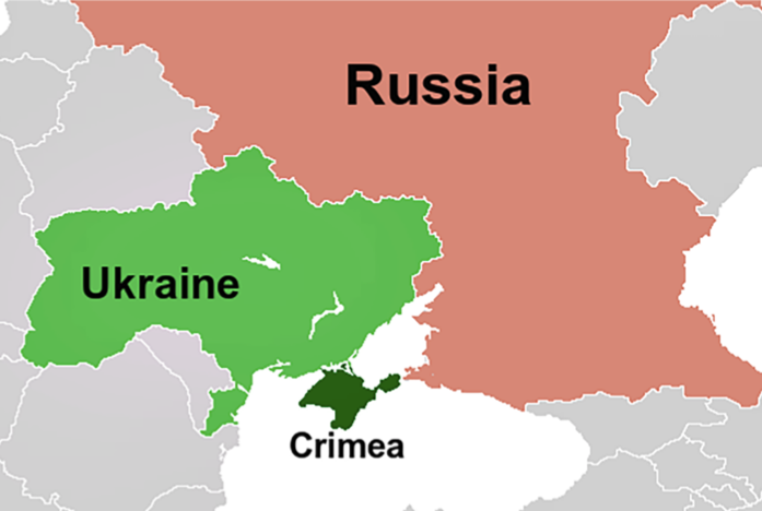 Vị trí bán đảo Crimea. Vị trí bán đảo Crimea.
