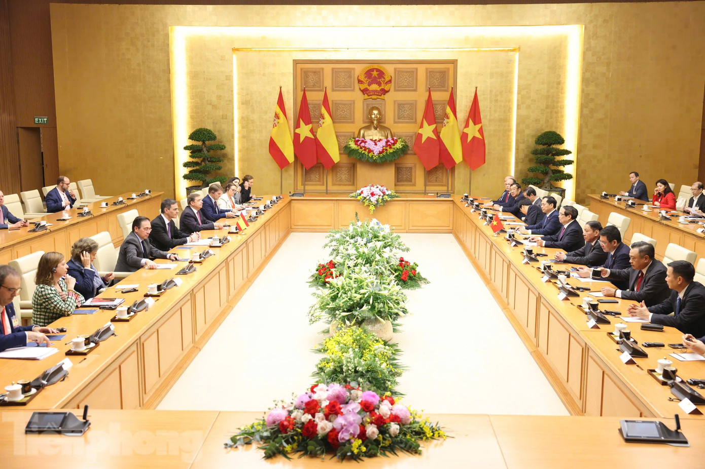 Toàn cảnh cuộc hội đàm. (Ảnh: Như Ý) Toàn cảnh cuộc hội đàm. (Ảnh: Như Ý)