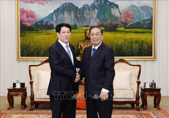 Chủ tịch nước Lương Cường thăm nguyên Tổng Bí thư, Chủ tịch nước Lào Choummaly Sayasone - Ảnh: TTXVN Chủ tịch nước Lương Cường thăm nguyên Tổng Bí thư, Chủ tịch nước Lào Choummaly Sayasone - Ảnh: TTXVN