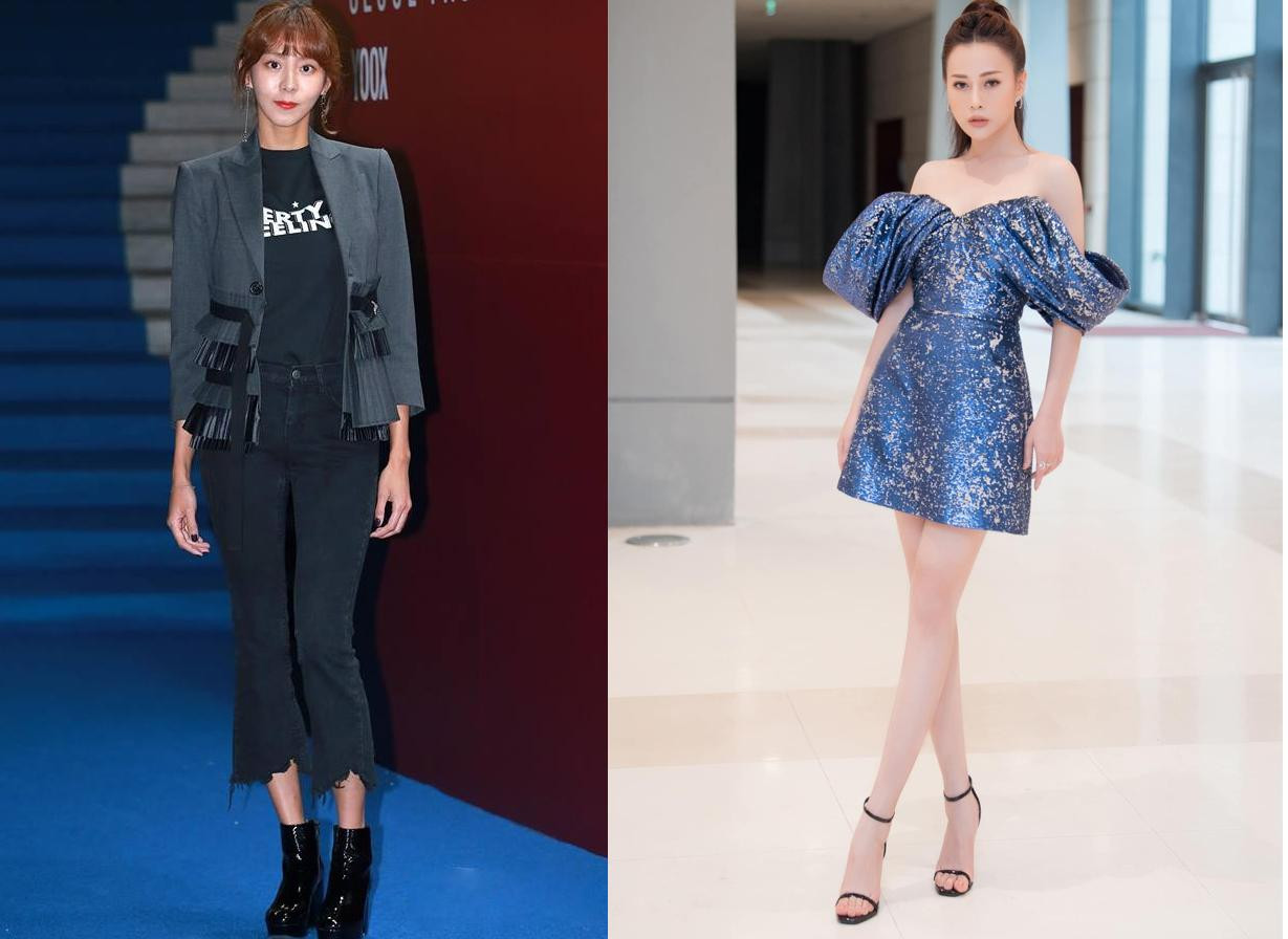 UEE sở hữu chiều cao 1m72 và Phương Oanh là 1m70.