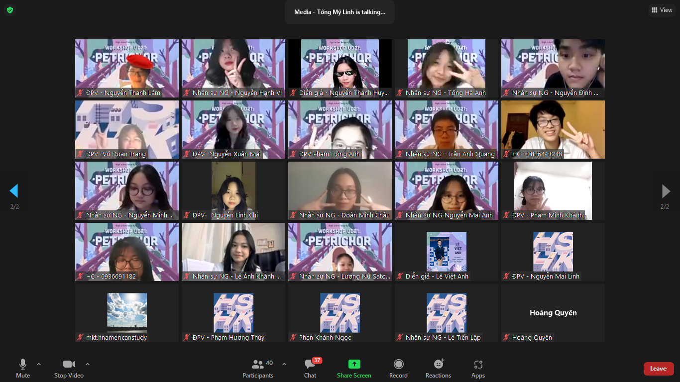 Sự kiện thu hút đông đảo các bạn học sinh trường THPT danh tiếng tại Hà Nội tham gia chia sẻ, giao lưu trực tuyến.