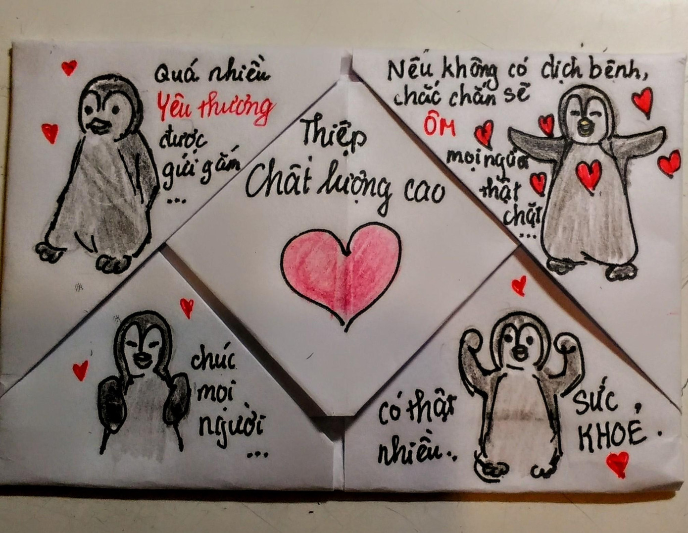 Cùng nhau làm những tấm thiệp với thông điệp nhắn gửi ý nghĩa