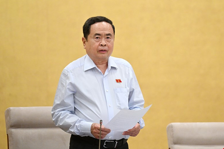 Chủ tịch Quốc hội Trần Thanh Mẫn phát biểu tại Phiên họp thứ 36 của Ủy ban Thường vụ.