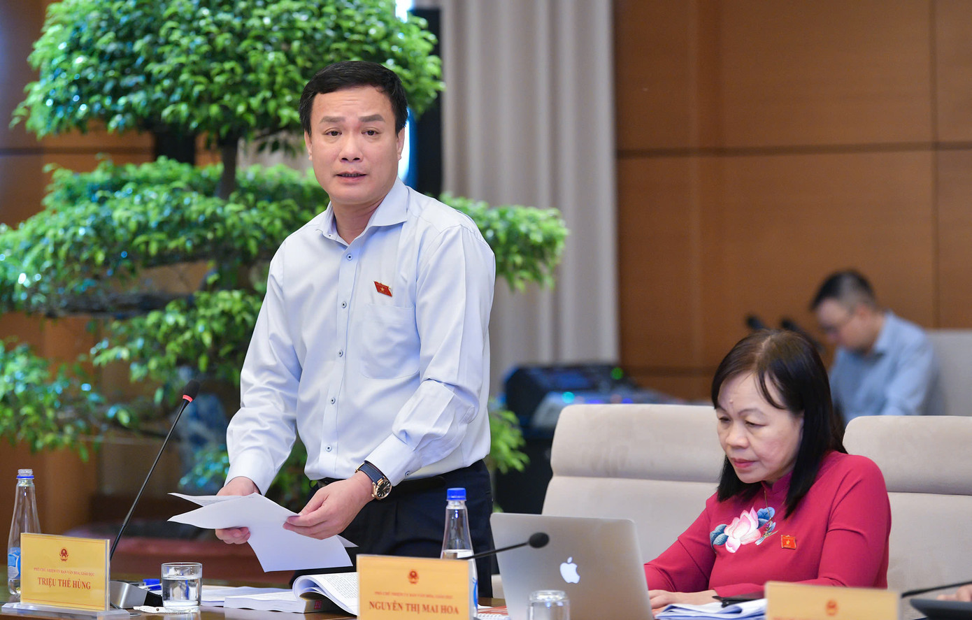 Phó Chủ nhiệm Ủy ban Văn hóa, Giáo dục Triệu Thế Hùng. Ảnh: Nghĩa Đức