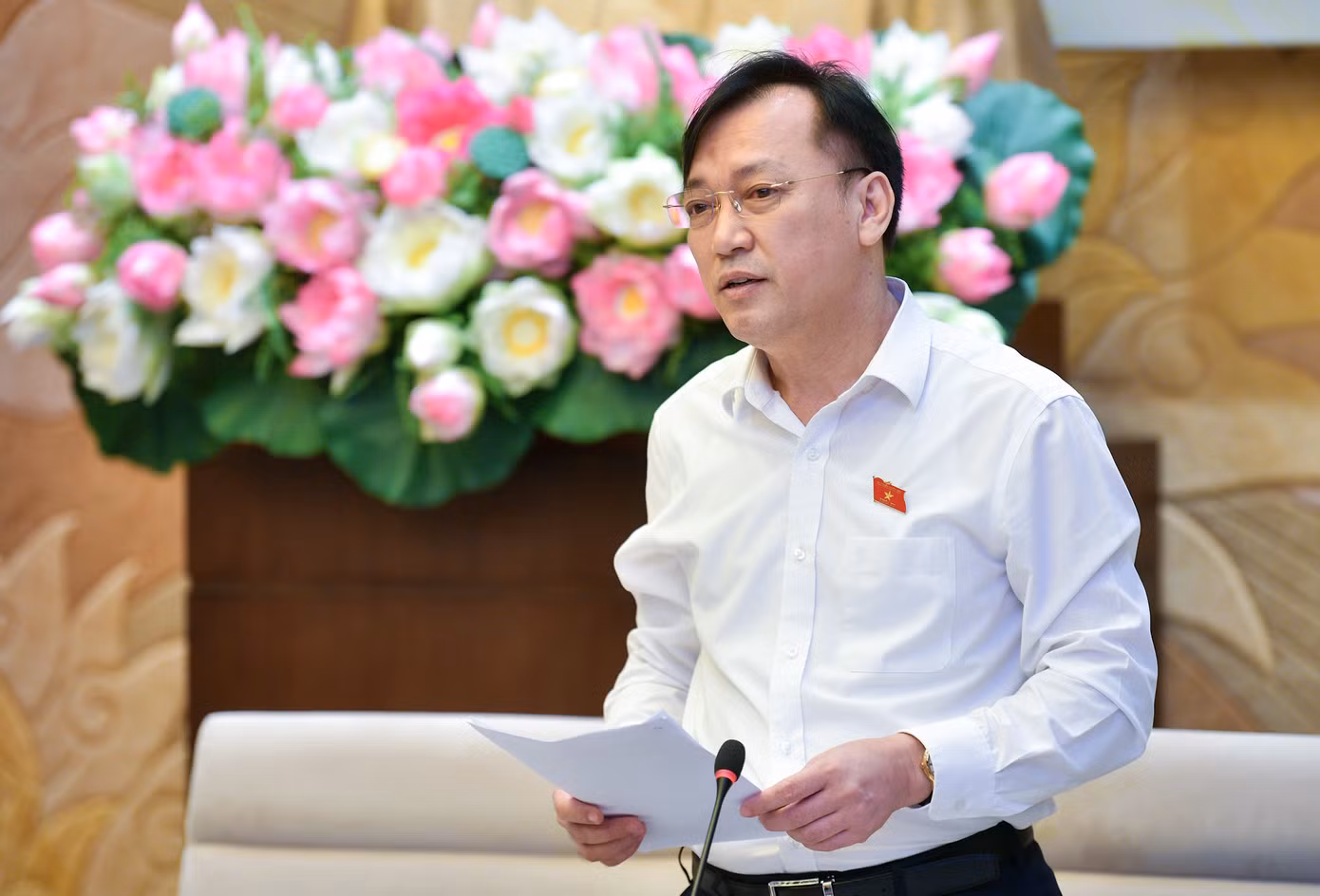 Phó Chủ nhiệm Ủy ban Văn hóa, Giáo dục Phan Viết Lượng.