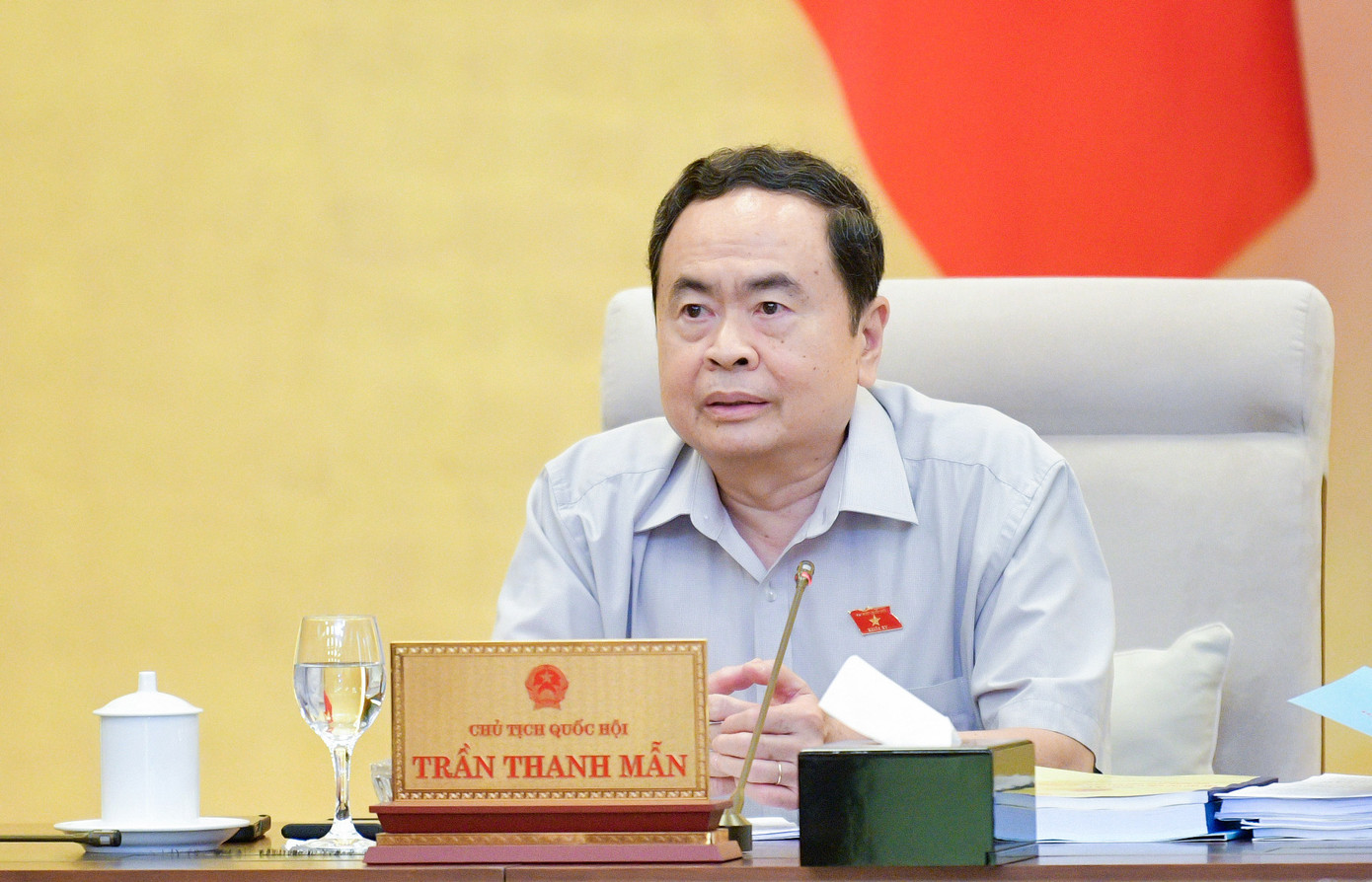 Chủ tịch Quốc hội Trần Thanh Mẫn tại phiên họp