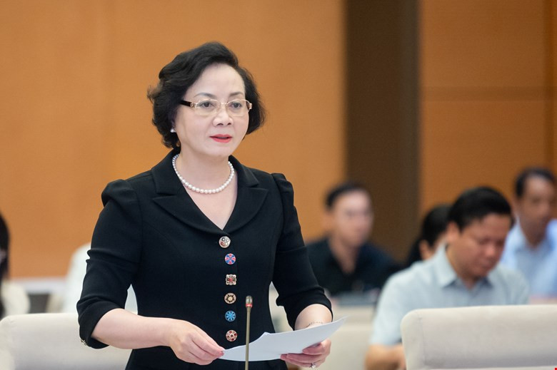 Bộ trưởng Bộ Nội vụ Phạm Thị Thanh Trà. Ảnh: QH Bộ trưởng Bộ Nội vụ Phạm Thị Thanh Trà. Ảnh: QH