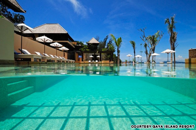 Khu nghỉ dưỡng ở đảo Gaya, Malaysia là điểm du lịch tuyệt đẹp mà du khách không thể bỏ qua khi tới Malaysia
