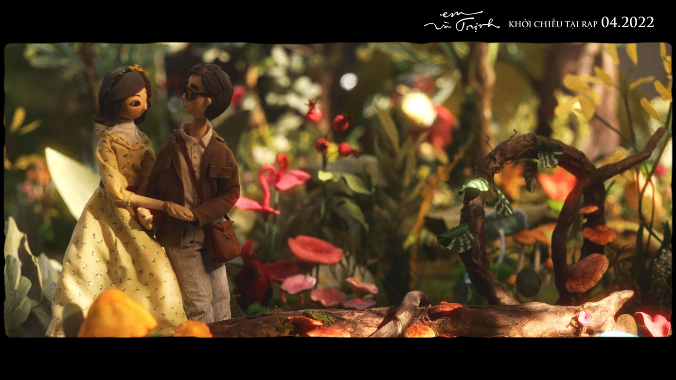 Tạo hình hai búp bê lấy cảm hứng từ Avin Lu (Trịnh Công Sơn trẻ) và Hoàng Hà (vào vai Dao Ánh). Tạo hình hai búp bê lấy cảm hứng từ Avin Lu (Trịnh Công Sơn trẻ) và Hoàng Hà (vào vai Dao Ánh).