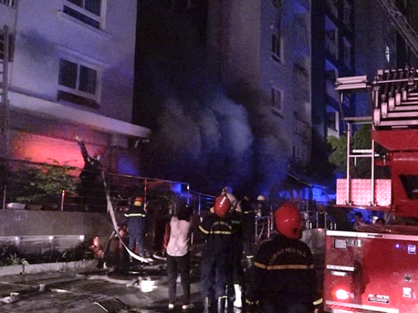 Hiện trường vụ cháy hồi tháng 3/2018