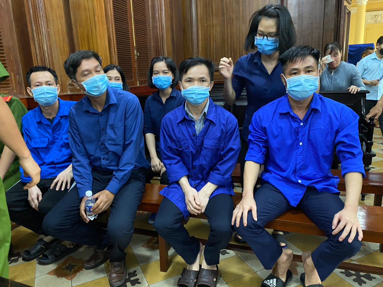 Các bị cáo tại phiên tòa Các bị cáo tại phiên tòa