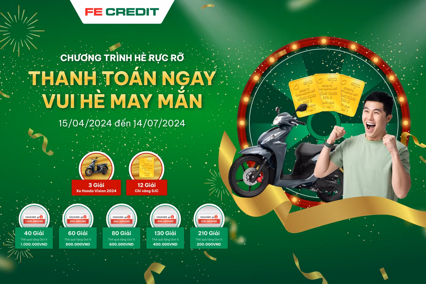 FE CREDIT thường xuyên triển khai các chương trình ưu đãi với nhiều quà tặng giá trị. Ảnh: FECREDIT