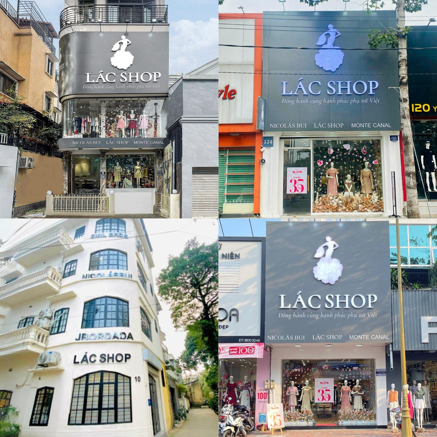 Một số showroom của Lác Shop tại các thành phố lớn tại Việt Nam.