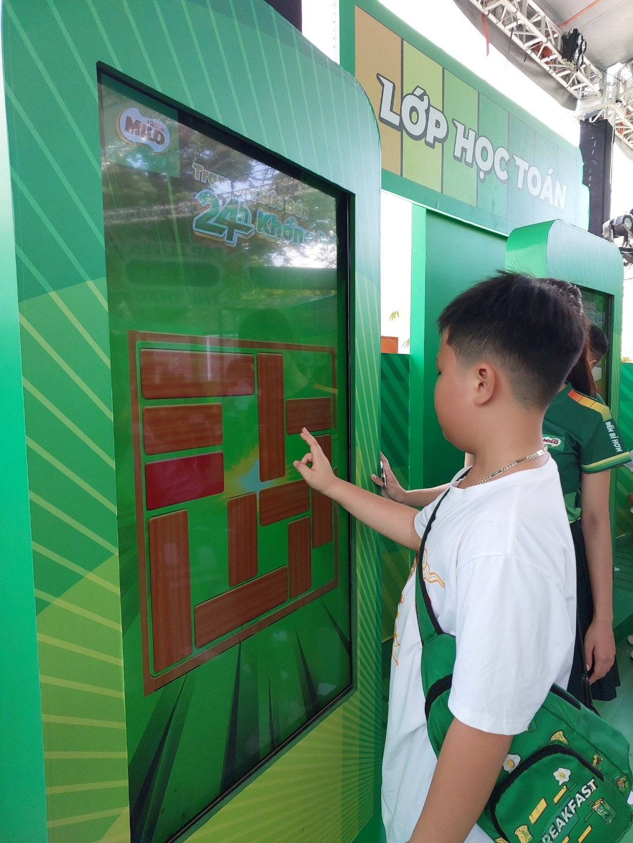 Tại sự kiện, trẻ được trải nghiệm nhiều trò chơi tương tác thú vị