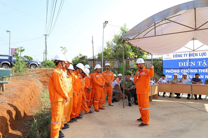 PC Đắk Nông tổ chức diễn tập về phòng chống thiên tai và tìm kiếm cứu nạn