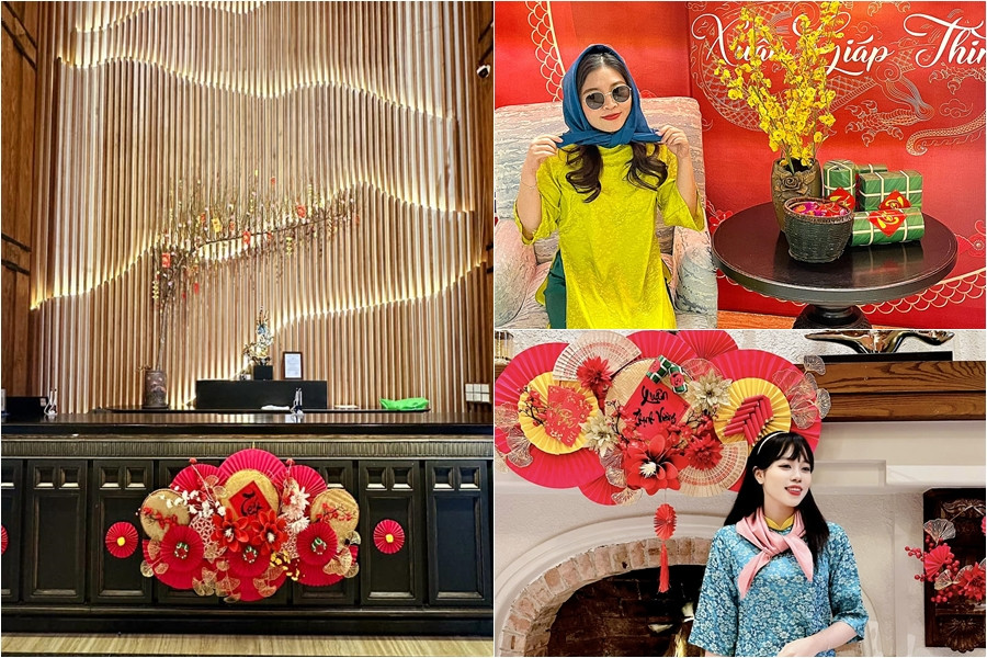 Venus Hotel Tam Đảo mang không khí Tết cổ truyền vào khách sạn cho du khách thỏa sức check-in