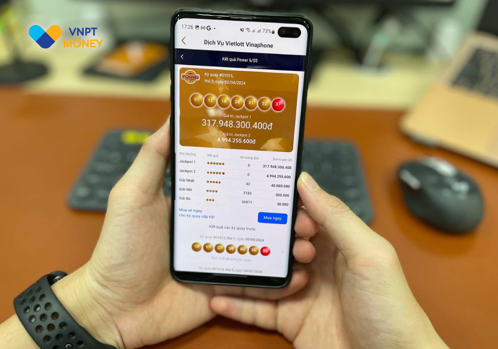 Sức nóng của Jackpot 1 – 318 tỷ hiện nay, thu hútnhiều thuê bao VinaPhone thử vận may mua số trên VNPT Money