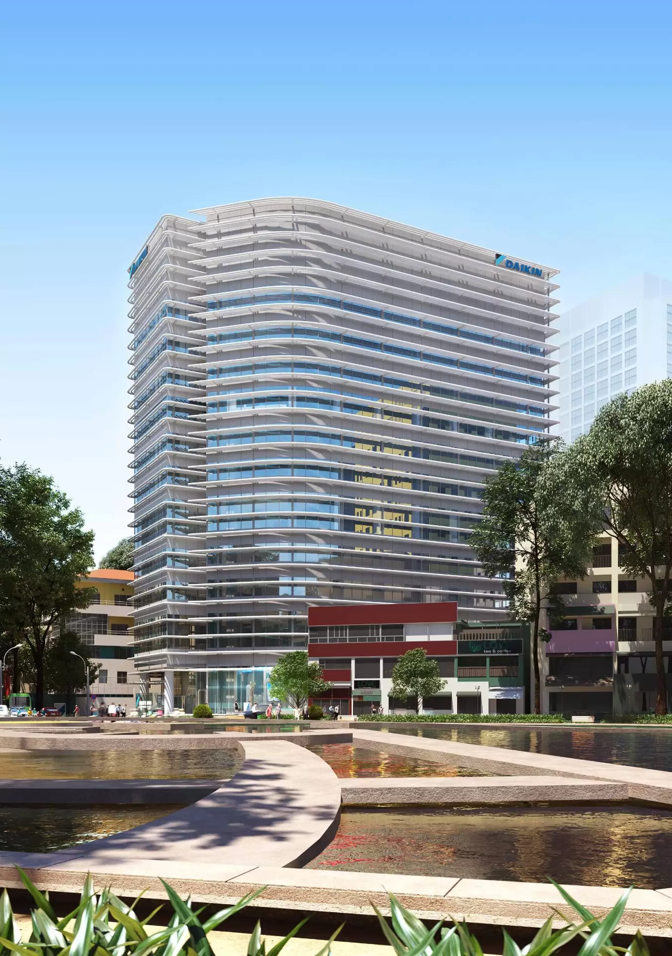 Trụ sở Văn phòng Daikin tọa lạc tại vòng xoay Công Trường Quốc Tế, Quận 3, TP. Hồ Chí Minh. Ảnh: CENTRAL