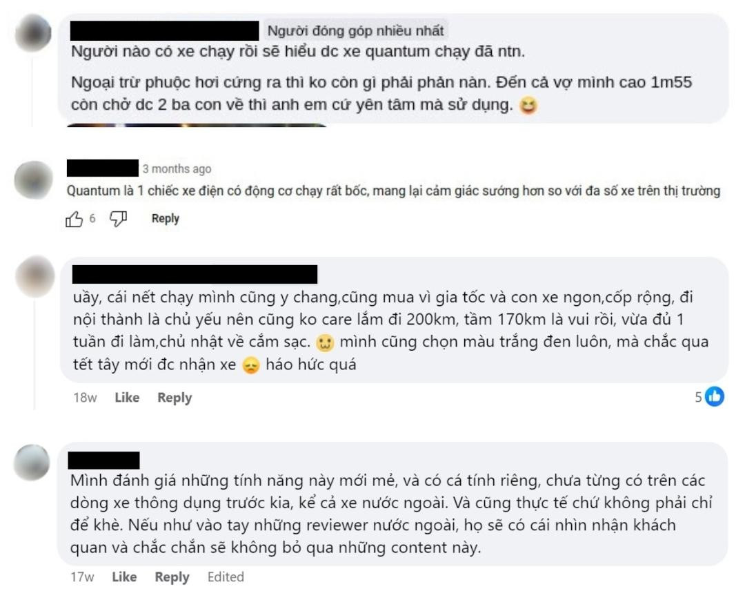 Mẫu xe Quantum nhận được phản hồi khá tích cực phía người dùng từ khi ra mắt đến nay