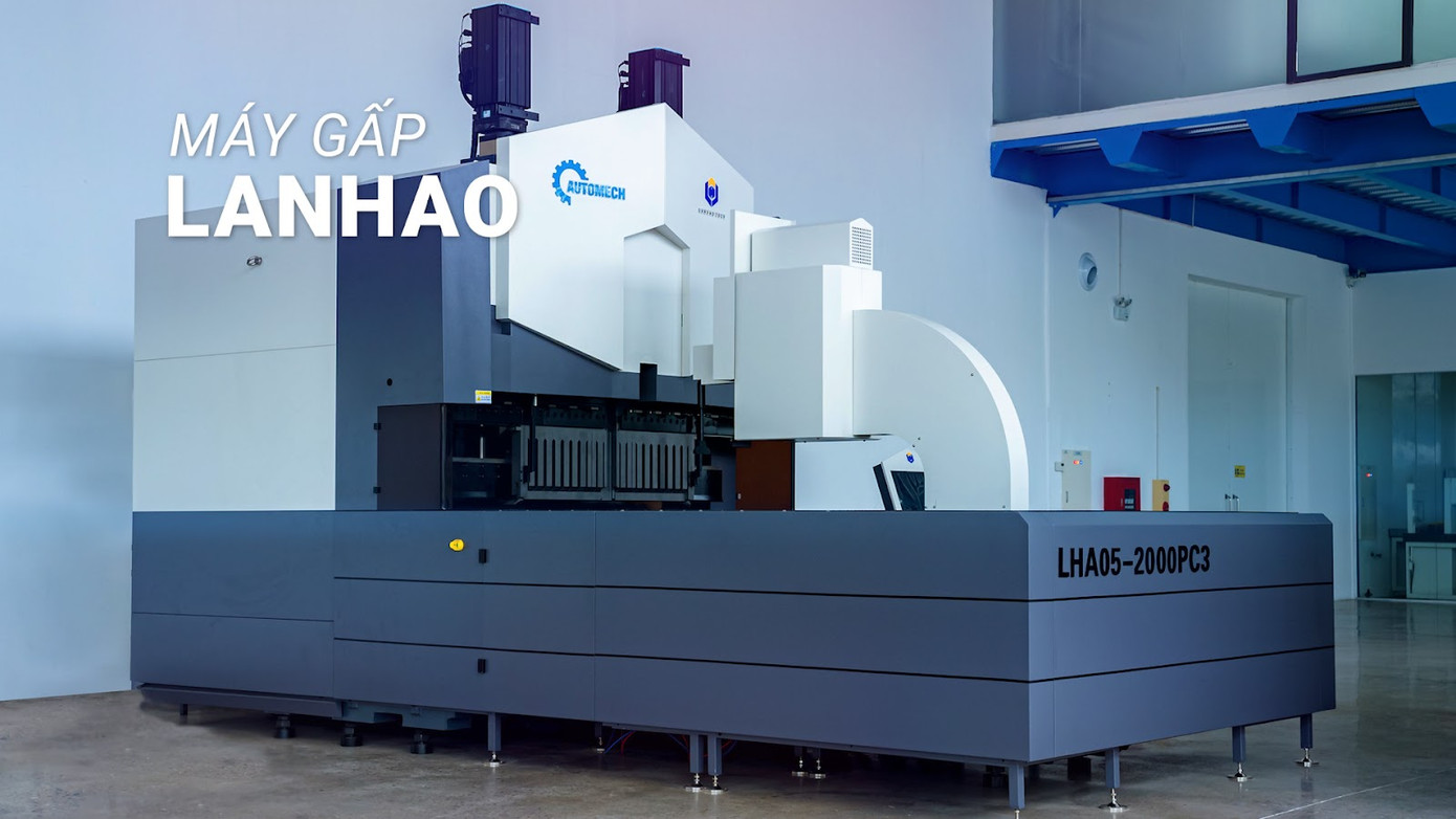 Máy gấp tự động Lanhao Tech do Automech cung cấp