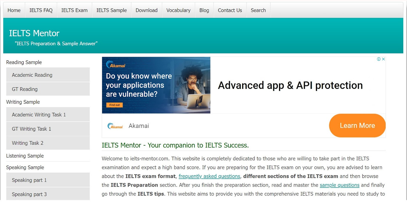 IELTS Mentor - web tự học IELTS cung cấp kho đề luyện phong phú, bám sát đề thi thật