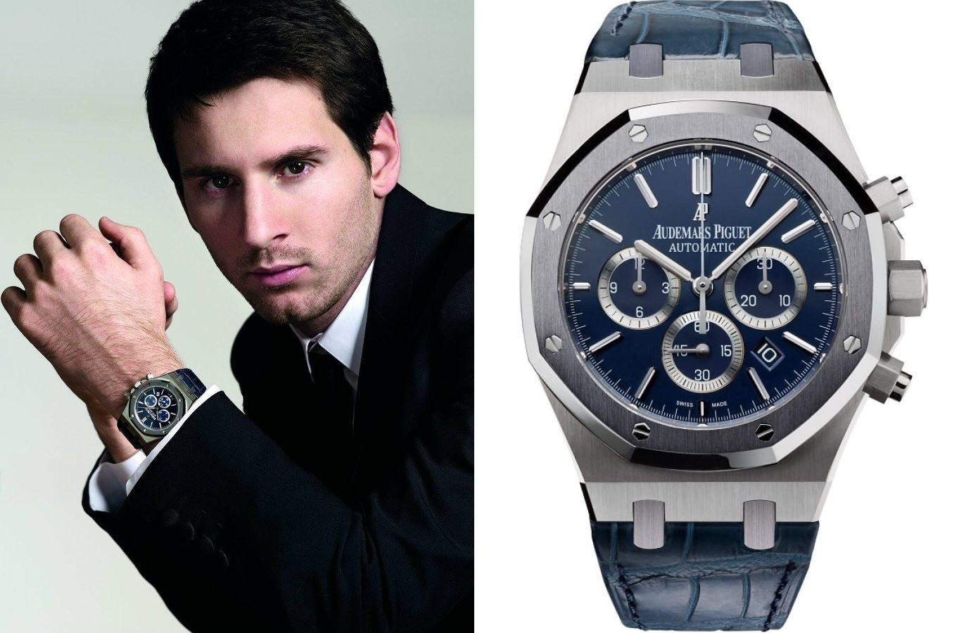 Messi hợp tác với Audemars Piguet tạo ra dòng đồng hồ mang tên mình. Ảnh: Twitter. Messi hợp tác với Audemars Piguet tạo ra dòng đồng hồ mang tên mình. Ảnh: Twitter.