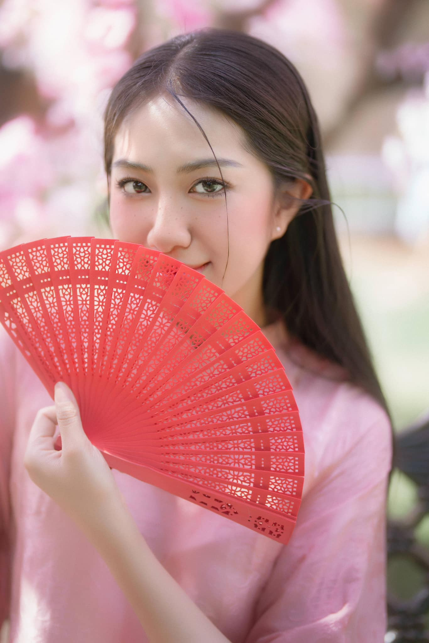 Hoa khôi Đại học Tài chính - Marketing bày tỏ quyết tâm trong hành trình chinh phục vương miện Hoa hậu Việt Nam 2024.