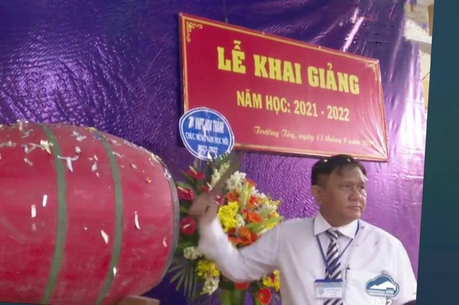 Khai giảng năm học mới tại thị xã Hòa Thành, tỉnh Tây Ninh.