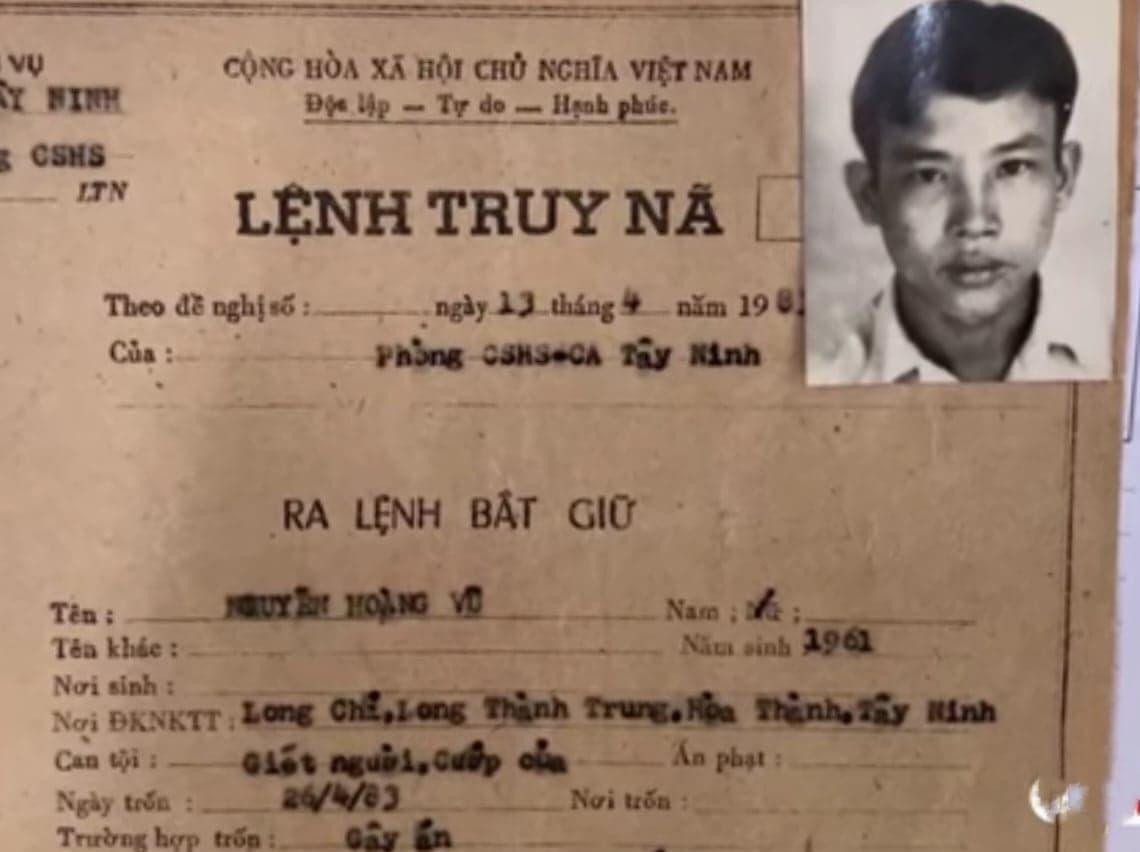 Nguyễn Hoàng Vũ từng bị công an truy nã.